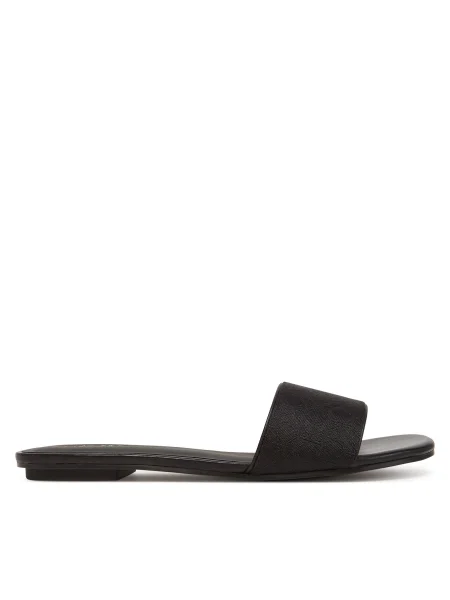 Чехли Calvin Klein FLAT SLIDE JACQ черно