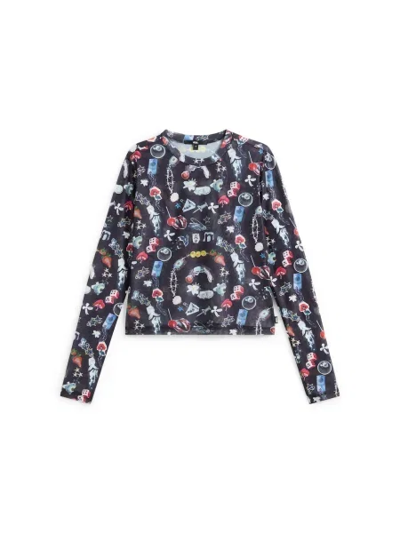 VANS Majica mešane barve črna