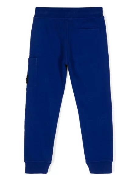 Spodnie dziecięce Stone Island niebieskie