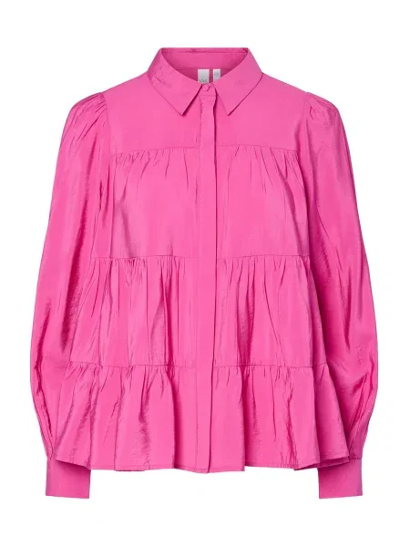 YAS Bluză YASPALA fucsia