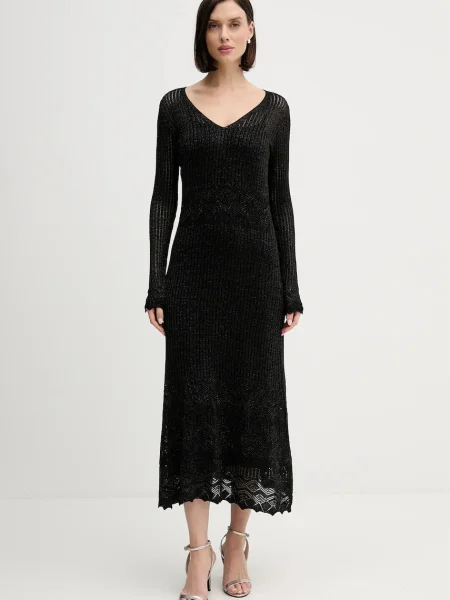 Hoss Intropia rochie maxi mulata negru