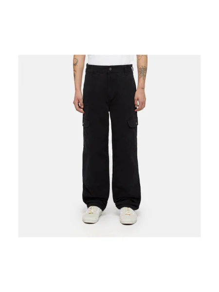 Pantaloni cargo Dickies din canvas negru