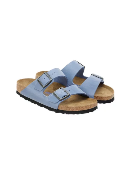 Pantofi Birkenstock din nubuc albastru