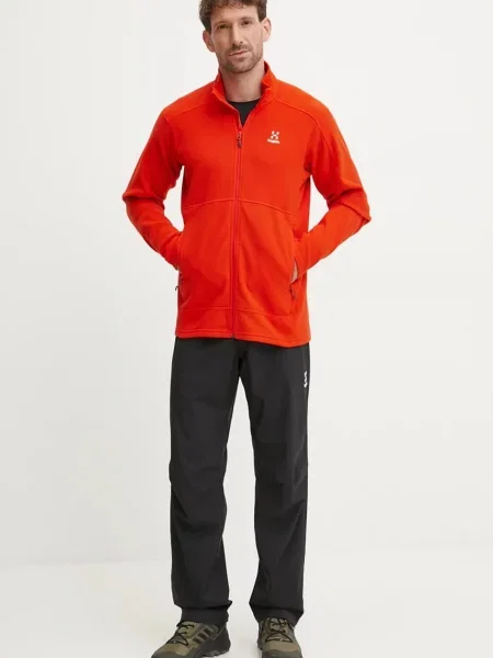 Однотонный свитер Haglofs оранжевый