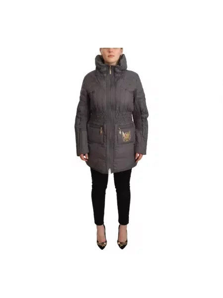 Pikowana kurtka puchowa Roccobarocco szara