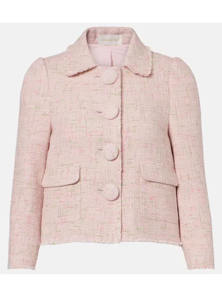 Geacă Shushu/tong din tweed roz