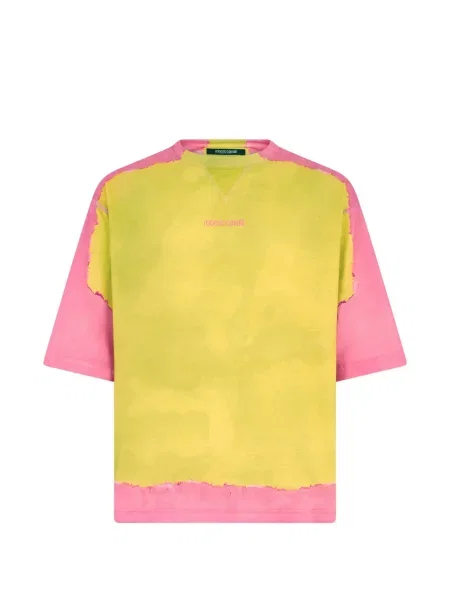 Tricou Roberto Cavalli cu imagine galben