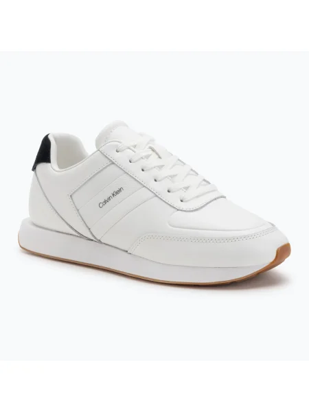 Sneakerși Calvin Klein din piele alb