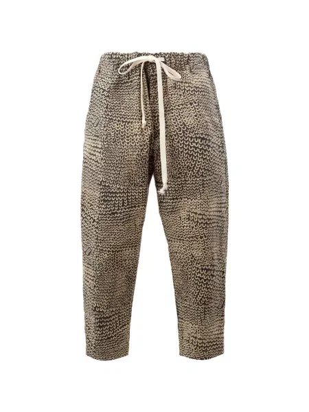 Pantaloni Uma Wang cu imagine cu cordon
