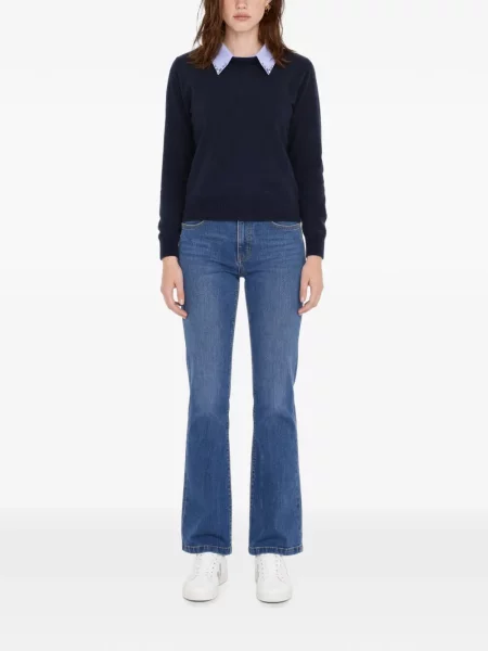 Pulover Liu Jo din poplin albastru