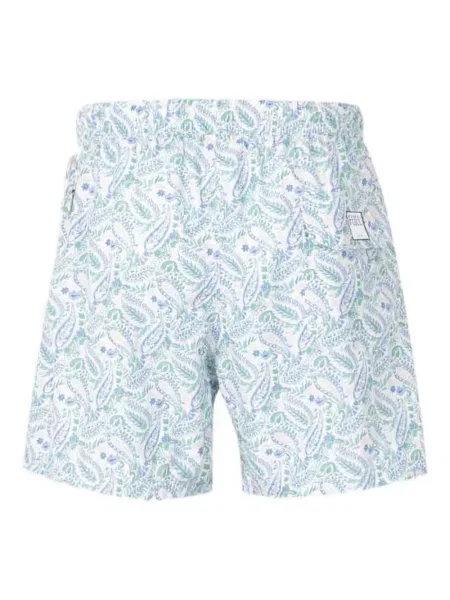 Slip de baie Fedeli cu model floral cu imagine verde