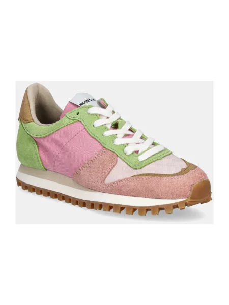 Sneakersy Novesta zamszowe różowe