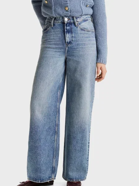 Широкі джинси Tommy Hilfiger блакитні