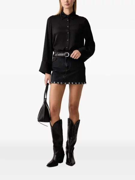 Fustă din denim Pinko negru