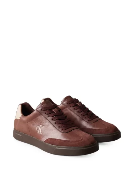 Sneakerși Calvin Klein cu autograf maro
