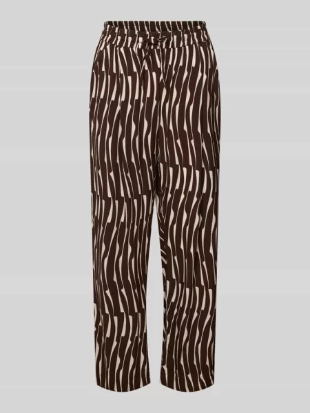 Spodnie capri z model Marou bamboo' Opus brązowe
