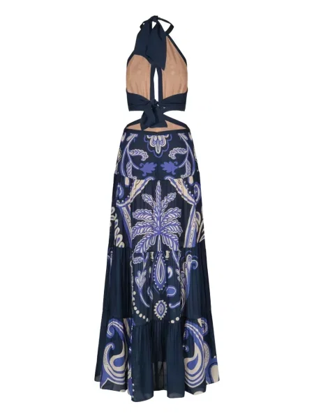 Rochie maxi Johanna Ortiz de costum albastru
