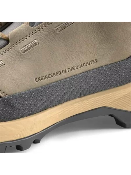 Buty trekkingowe Salewa Puez Leather Mid Powertex beżowe