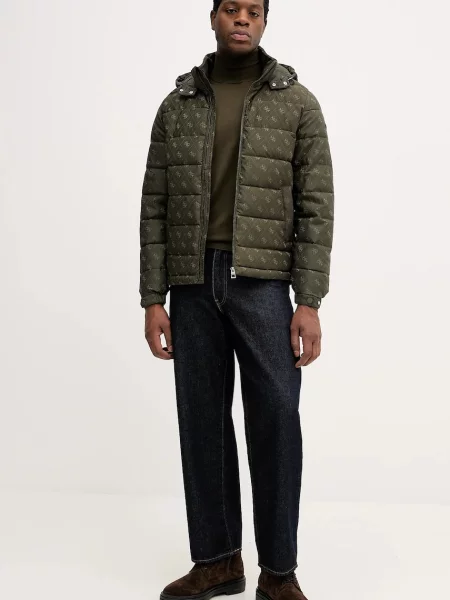 Colmar sweter wełniany lekki z golferm zielony