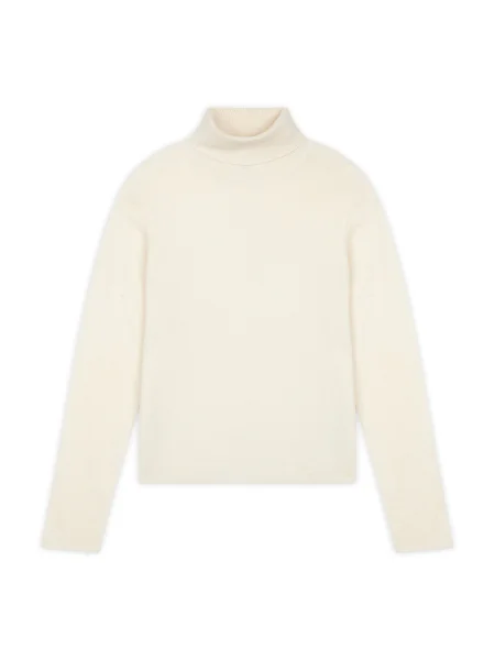 JUST CASHMERE Pulover Ava volneno bela