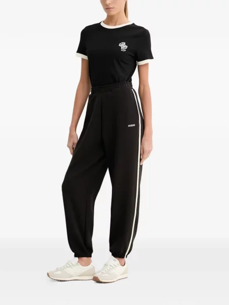Ριγέ τρέξιμο παντελόνι Guess με σχέδιο μαύρο