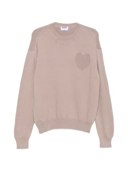 Pulover Moschino cu motiv cu inimi