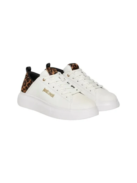 Just Cavalli sneakers din piele alb