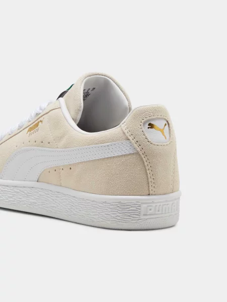 Замшевые классические кеды Puma белые