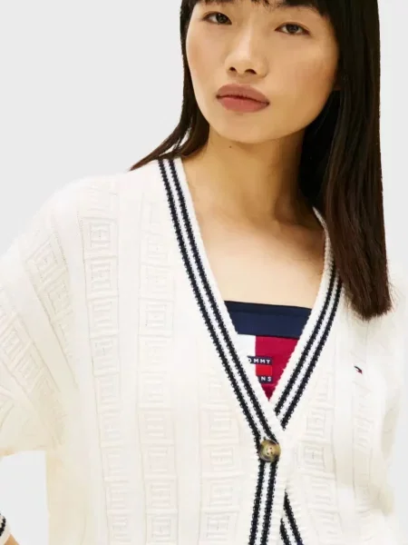 Кардиган Tommy Jeans белый