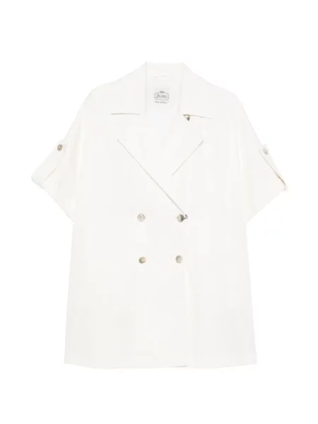 Палто Herno двуредно бяло