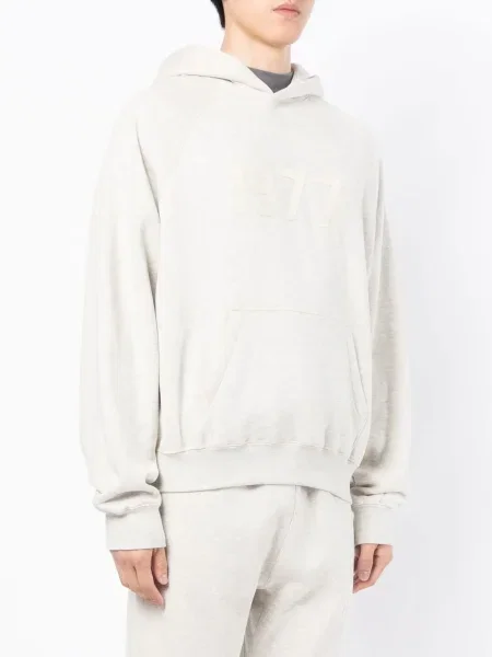 Hoodie Fear Of God Essentials με σχέδιο γκρι