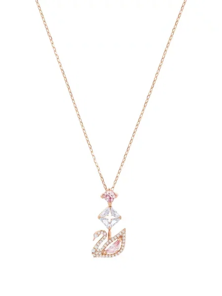 Colier Swarovski de cristal roz