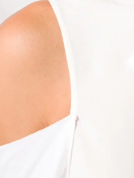 Rochie Jw Anderson cu funde de costum alb