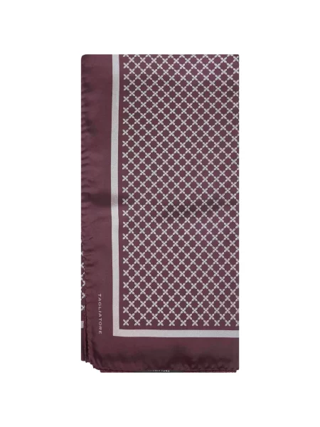Fular Tagliatore de mătase cu autograf violet