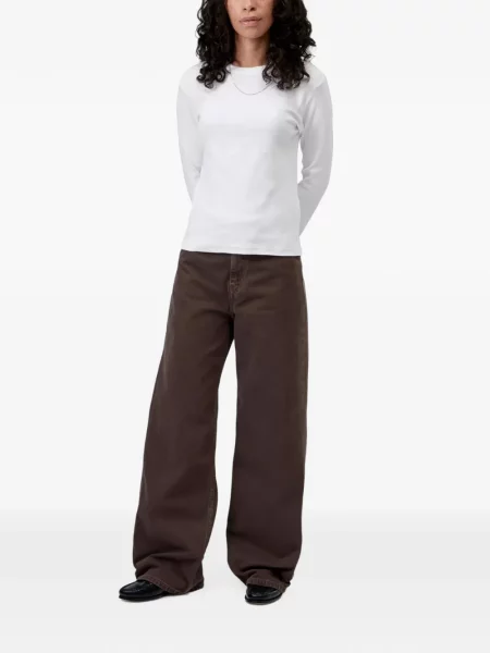 Hosszú póló Carhartt Wip autogrammal fehér