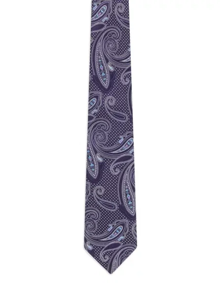 Cravată Etro de mătase violet
