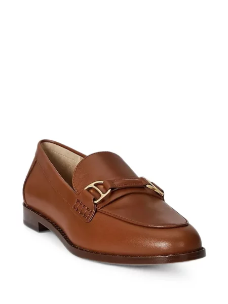 Pantofi loafer Lauren Ralph Lauren din piele cu autograf maro