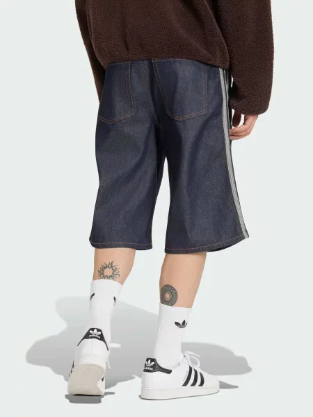Джинсовые шорты Adidas синие