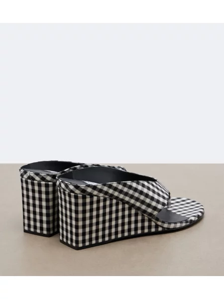 Sandale Alaïa cu pană negru