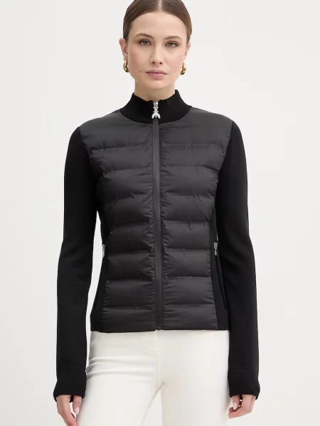 Patrizia Pepe kurtka z domieszką wełny czarna