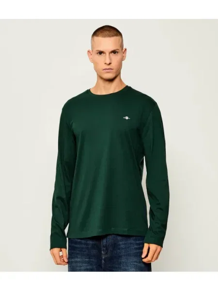 Tricou mânecă lungă Gant verde