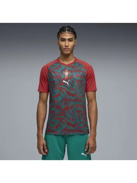 PUMA koszulka na rozgrzewkę Portugalii Akcesoria S czerwony