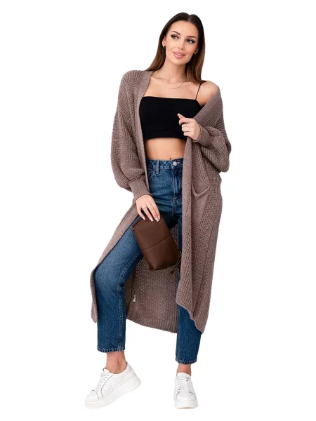Lumera Kardigan Rubis šedobéžová hnědý