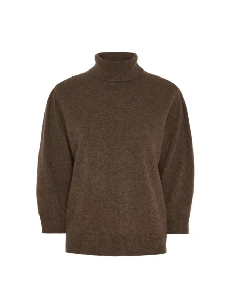 Sweter z golfem Btfcph brązowy