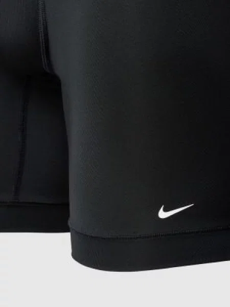 Bokserki z elastycznym paskiem z logo Nike czarne
