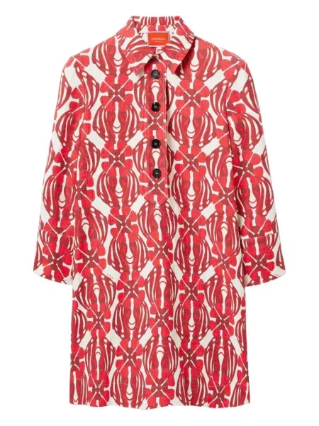 Mała mały sukienka mini La Doublej garniturowa czerwona