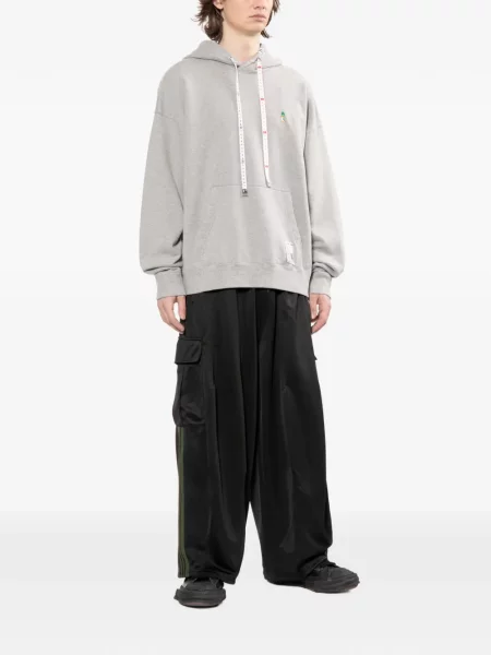 Hanorac cu glugă Maison Mihara Yasuhiro cu autograf gri