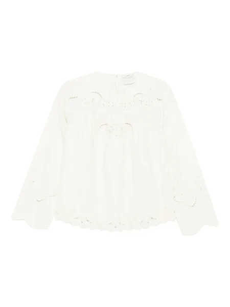 Bluză Forte_forte cu broderie alb