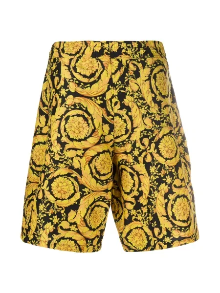 Raštuotos maudymosi kelnaitės Versace juoda