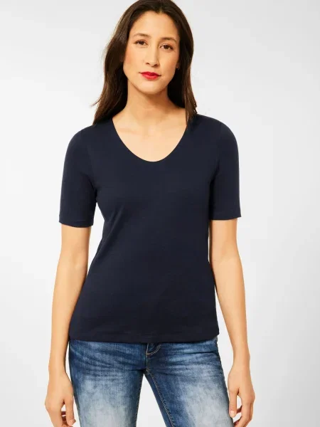 STREET ONE Tricou albastru ultramarin